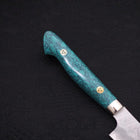 Kiritsuke Petty SG-2 Tsuchime Turquoise Green Handle 150mm-[Musashi]-[Japanese-Kitchen-Knives]