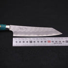 Kiritsuke Petty SG-2 Tsuchime Turquoise Green Handle 150mm-[Musashi]-[Japanese-Kitchen-Knives]