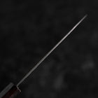 Kiritsuke Petty SLD Black Damascus Ebony Handle 110mm-[Musashi]-[Japanese-Kitchen-Knives]