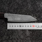 Kiritsuke Petty SLD Black Damascus Ebony Handle 110mm-[Musashi]-[Japanese-Kitchen-Knives]