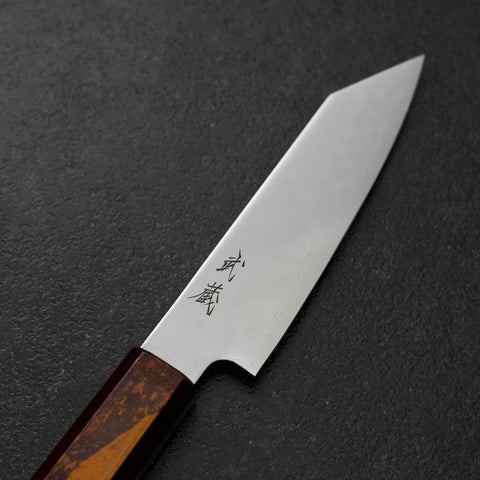 Kiritsuke Petty SLD Mirror Red Yamanaka-Urushi Handle 125mm-[Musashi]-[Japanese-Kitchen-Knives]