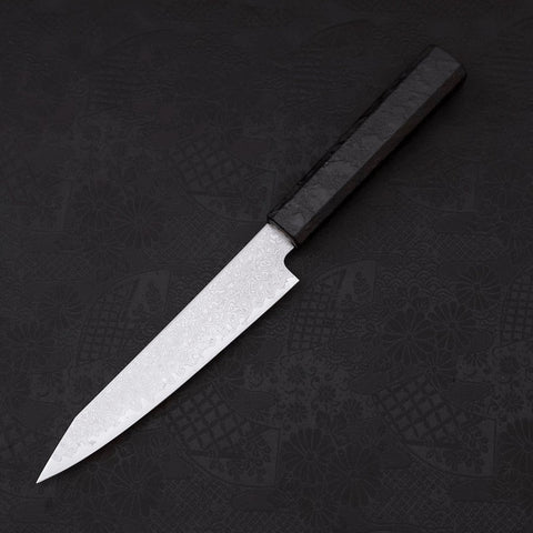Kiritsuke Petty VG-10 Damascus Black Ishime Handle 150mm-[Musashi]-[Japanese-Kitchen-Knives]