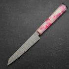 Kiritsuke Petty VG-10 Damascus Ocean Sakura Rose Gold Handle 130mm-[Musashi]-[Japanese-Kitchen-Knives]