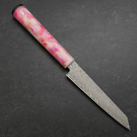 Kiritsuke Petty VG-10 Damascus Ocean Sakura Rose Gold Handle 130mm-[Musashi]-[Japanese-Kitchen-Knives]