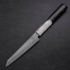 Kiritsuke Petty VG-10 Damascus Ocean White Black Gold Handle 130mm-[Musashi]-[Japanese-Kitchen-Knives]