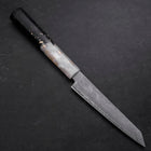 Kiritsuke Petty VG-10 Damascus Ocean White Black Gold Handle 130mm-[Musashi]-[Japanese-Kitchen-Knives]