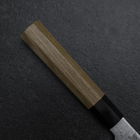 Kiritsuke Petty VG-10 Damascus Zelkova Handle 145mm-[Musashi]-[Japanese-Kitchen-Knives]