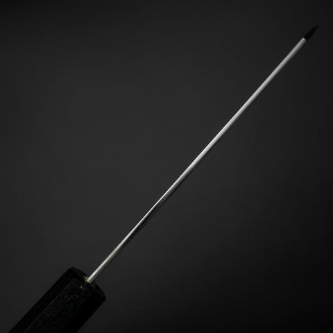 Kiritsuke Petty VG-10 Polished Black Ishime Urushi Handle 125mm (4.9”)-[Musashi]-[Japanese-Kitchen-Knives]