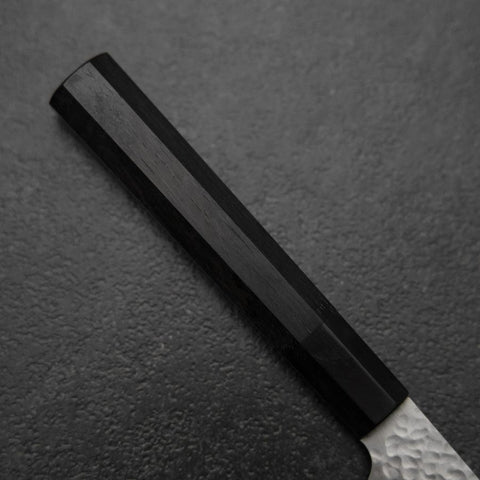 Kiritsuke Petty VG-10 Tsuchime Buffalo Ebony Handle 150mm-[Musashi]-[Japanese-Kitchen-Knives]