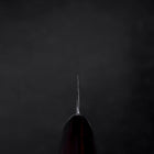 Kiritsuke Petty VG-10 Tsuchime Oval Mahogany Handle 150mm-[Musashi]-[Japanese-Kitchen-Knives]