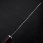Kiritsuke Petty VG-10 Tsuchime Oval Mahogany Handle 150mm-[Musashi]-[Japanese-Kitchen-Knives]