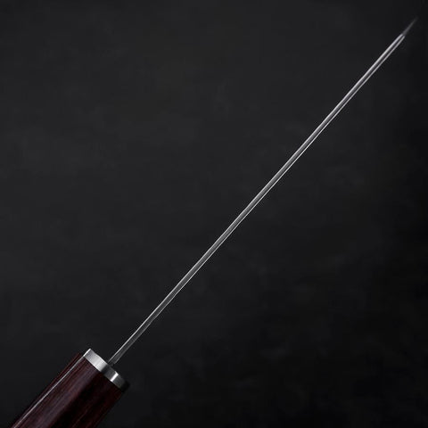 Kiritsuke Petty VG-10 Tsuchime Oval Mahogany Handle 150mm-[Musashi]-[Japanese-Kitchen-Knives]