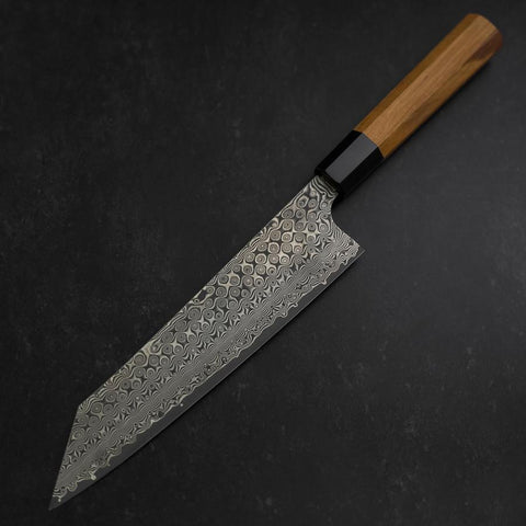 Kiritsuke SG-2 Damascus Buffalo Teak Handle 225mm-[Musashi]-[Japanese-Kitchen-Knives]