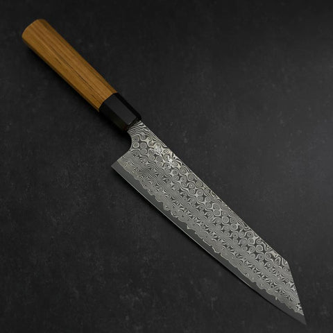 Kiritsuke SG-2 Damascus Buffalo Teak Handle 225mm-[Musashi]-[Japanese-Kitchen-Knives]