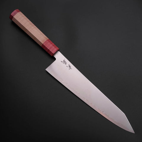 Kiritsuke SG-2 Polished Red Maple Handle 240mm-[Musashi]-[Japanese-Kitchen-Knives]