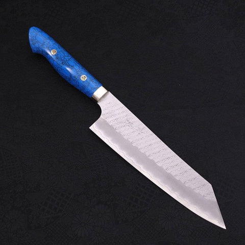 Kiritsuke SG-2 Tsuchime Turquoise Blue Handle 200mm-[Musashi]-[Japanese-Kitchen-Knives]