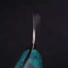 Kiritsuke SG-2 Tsuchime Turquoise Green Handle 200mm-[Musashi]-[Japanese-Kitchen-Knives]