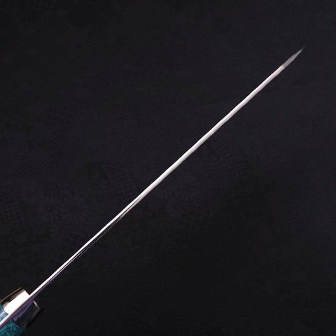 Kiritsuke SG-2 Tsuchime Turquoise Green Handle 200mm-[Musashi]-[Japanese-Kitchen-Knives]