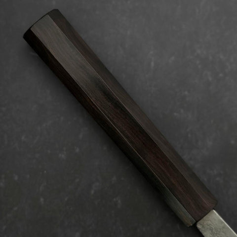 Kiritsuke SKD11 Nashiji Ebony Handle 210mm-[Musashi]-[Japanese-Kitchen-Knives]