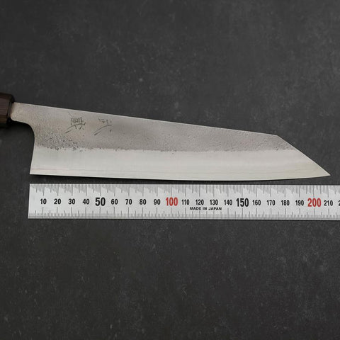 Kiritsuke SKD11 Nashiji Ebony Handle 210mm-[Musashi]-[Japanese-Kitchen-Knives]
