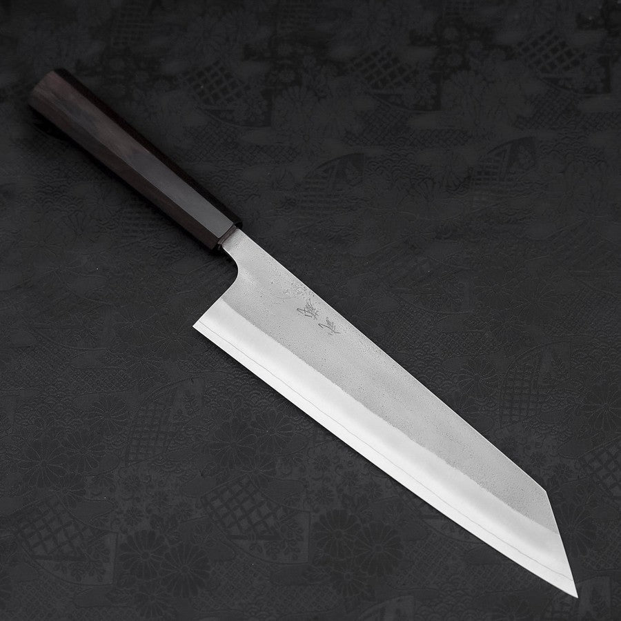 Kiritsuke SKD11 Nashiji Ebony Handle 240mm-[Musashi]-[Japanese-Kitchen-Knives]