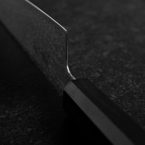 Kiritsuke SLD Black Damascus Ebony Handle 205mm (8.1”)-[Musashi]-[Japanese-Kitchen-Knives]