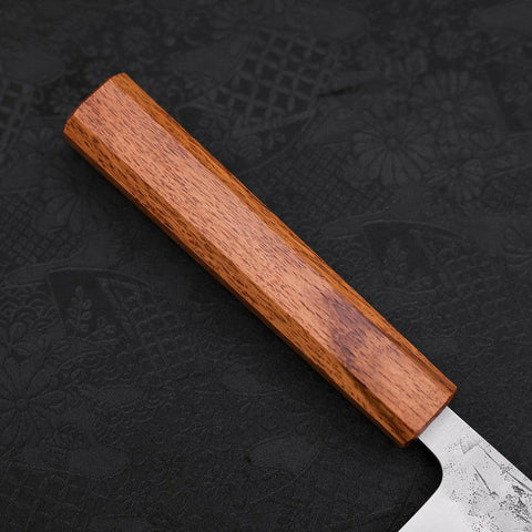 Kiritsuke SLD Nashiji Washi Oak Handle 210mm-[Musashi]-[Japanese-Kitchen-Knives]