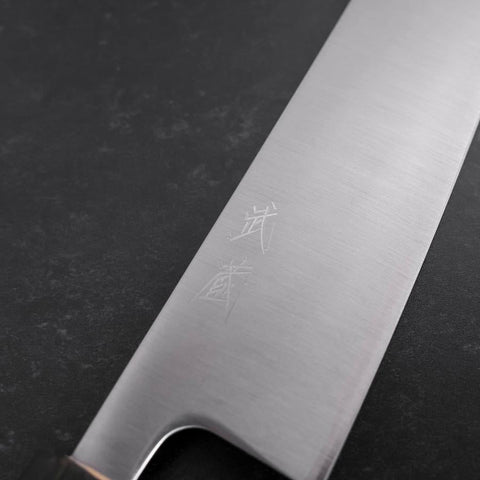 Kiritsuke SLD Polished Green Urushi Handle 210mm-[Musashi]-[Japanese-Kitchen-Knives]