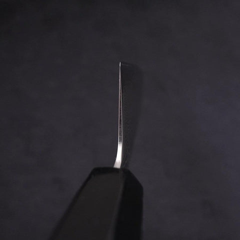 Kiritsuke SLD Wave Nickel Damascus Buffalo Ebony Handle 210mm-[Musashi]-[Japanese-Kitchen-Knives]
