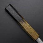 Kiritsuke SLD Wave Nickel Damascus Yaki Urushi Handle 210mm-[Musashi]-[Japanese-Kitchen-Knives]