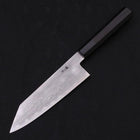 Kiritsuke Santoku Blue Steel #1 Suminagashi Buffalo Ebony Handle 170mm-[Musashi]-[Japanese-Kitchen-Knives]