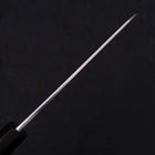 Kiritsuke Santoku Blue Steel #1 Suminagashi Buffalo Ebony Handle 170mm-[Musashi]-[Japanese-Kitchen-Knives]