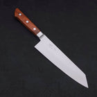 Kiritsuke Santoku VG-5 Stainless Tsuchime Western Mahogany Handle 190mm-[Musashi]-[Japanese-Kitchen-Knives]
