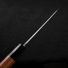 Kiritsuke Santoku White Steel #2 Kasumi Buffalo Teak Handle 180mm-[Musashi]-[Japanese-Kitchen-Knives]