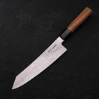 Kiritsuke Silver Steel #3 Damascus Buffalo Teak Handle 210mm (8.3”)-[Musashi]-[Japanese-Kitchen-Knives]