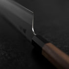 Kiritsuke Silver Steel #3 Kasumi Buffalo Walnut Handle 240mm-[Musashi]-[Japanese-Kitchen-Knives]