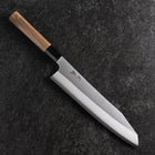 Kiritsuke Silver Steel #3 Kasumi Buffalo Walnut Handle 240mm-[Musashi]-[Japanese-Kitchen-Knives]