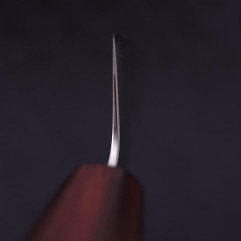 Kiritsuke Silver Steel #3 Polished Purple Urushi Handle 210mm-[Musashi]-[Japanese-Kitchen-Knives]