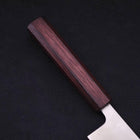 Kiritsuke Silver Steel #3 Polished Purple Urushi Handle 210mm-[Musashi]-[Japanese-Kitchen-Knives]