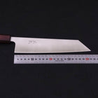 Kiritsuke Silver Steel #3 Polished Purple Urushi Handle 210mm-[Musashi]-[Japanese-Kitchen-Knives]