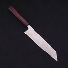 Kiritsuke Silver Steel #3 Polished Purple Urushi Handle 210mm-[Musashi]-[Japanese-Kitchen-Knives]