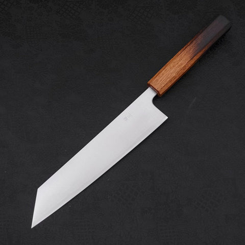 Kiritsuke Silver Steel #3 Polished Yaki Urushi Handle 210mm-[Musashi]-[Japanese-Kitchen-Knives]
