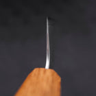 Kiritsuke Silver Steel #3 Polished Yaki Urushi Handle 210mm-[Musashi]-[Japanese-Kitchen-Knives]