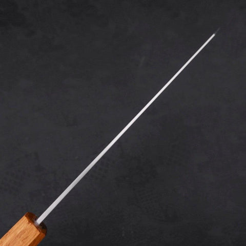 Kiritsuke Silver Steel #3 Polished Yaki Urushi Handle 210mm-[Musashi]-[Japanese-Kitchen-Knives]