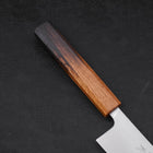 Kiritsuke Silver Steel #3 Polished Yaki Urushi Handle 210mm-[Musashi]-[Japanese-Kitchen-Knives]