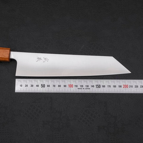 Kiritsuke Silver Steel #3 Polished Yaki Urushi Handle 210mm-[Musashi]-[Japanese-Kitchen-Knives]
