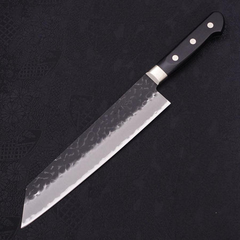 Kiritsuke Stainless Clad Blue Super Kurouchi Tsuchime Western Handle 210mm-[Musashi]-[Japanese-Kitchen-Knives]