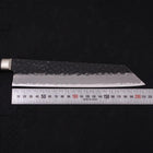 Kiritsuke Stainless Clad Blue Super Kurouchi Tsuchime Western Handle 210mm-[Musashi]-[Japanese-Kitchen-Knives]