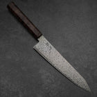 Kiritsuke VG-10 Damascus Brown Birch Handle 210mm-[Musashi]-[Japanese-Kitchen-Knives]