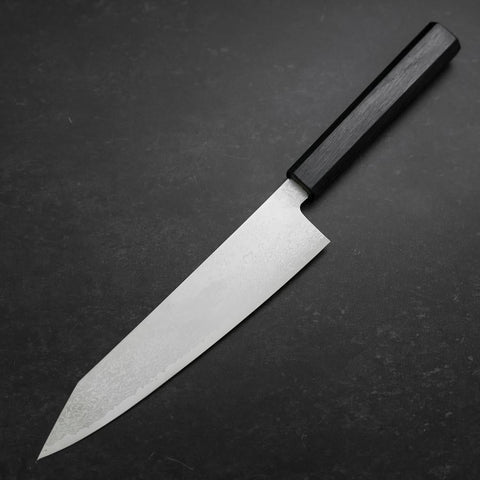 Kiritsuke VG-10 Damascus Dark Blue Urushi Handle 210mm-[Musashi]-[Japanese-Kitchen-Knives]